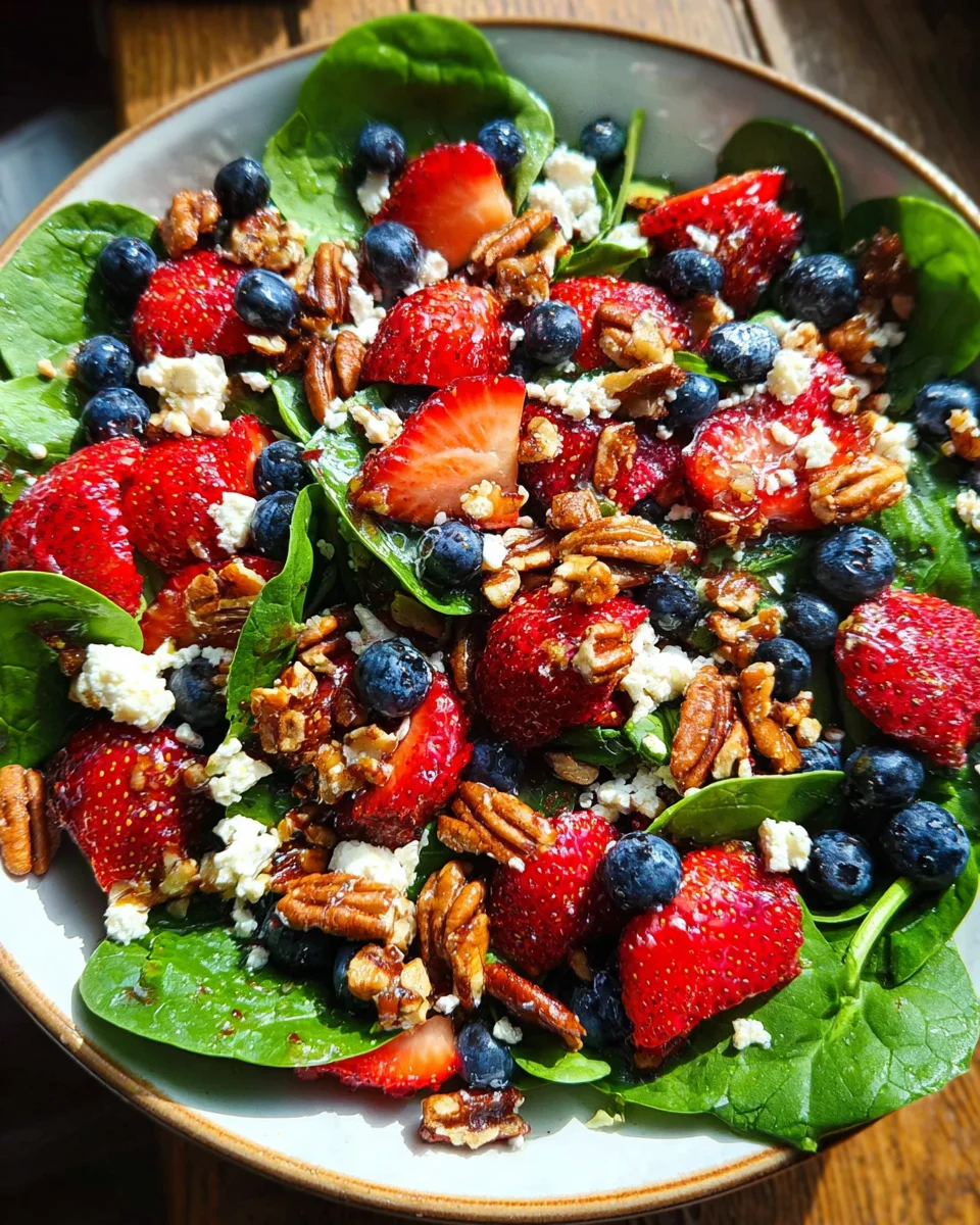 15-Minute Strawberry Spinach Salad
