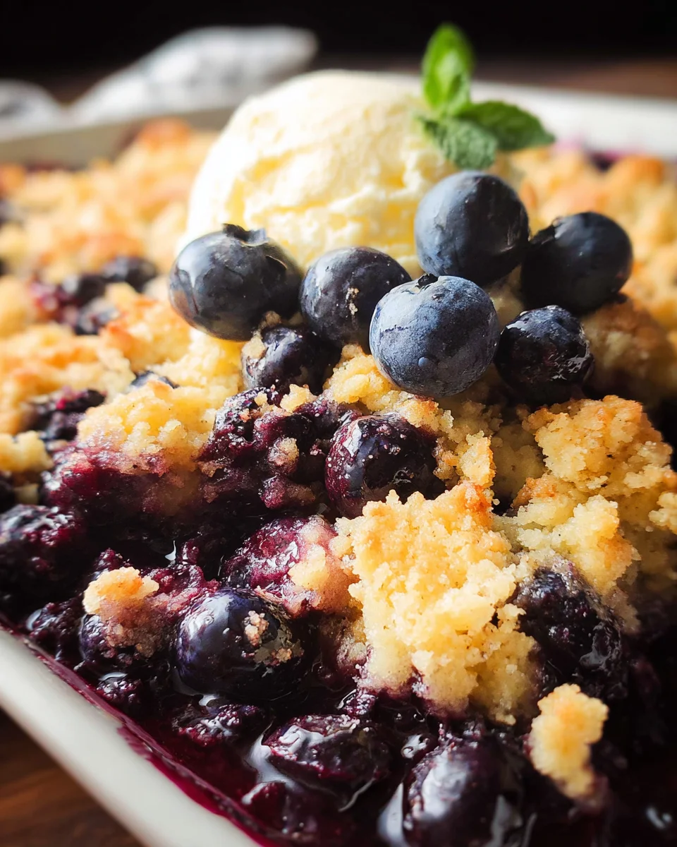 4 Ingredient Blueberry Cobbler 16 4