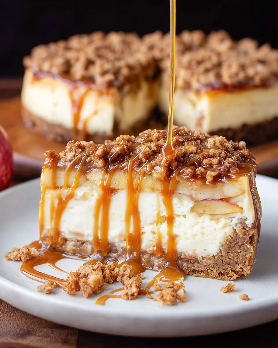 Apple Crisp Cheesecake