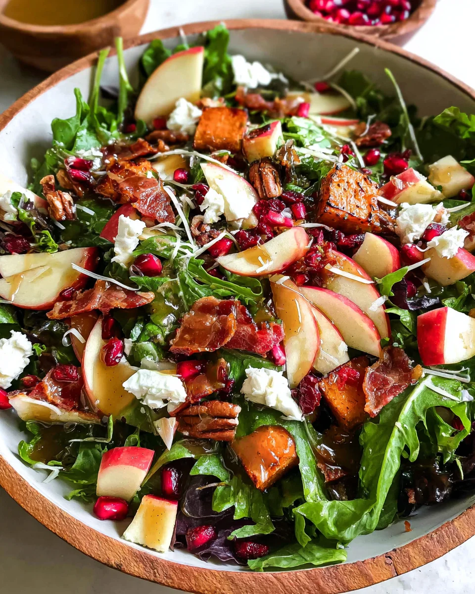 Autumn Salad with Apple Cider Vinaigrette