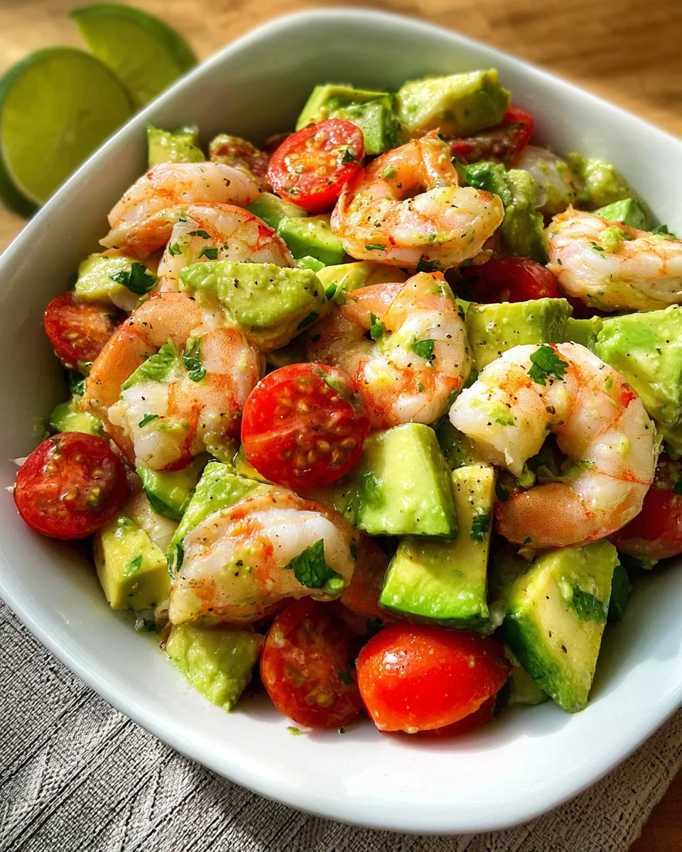 Avocado Salsa Shrimp Salad
