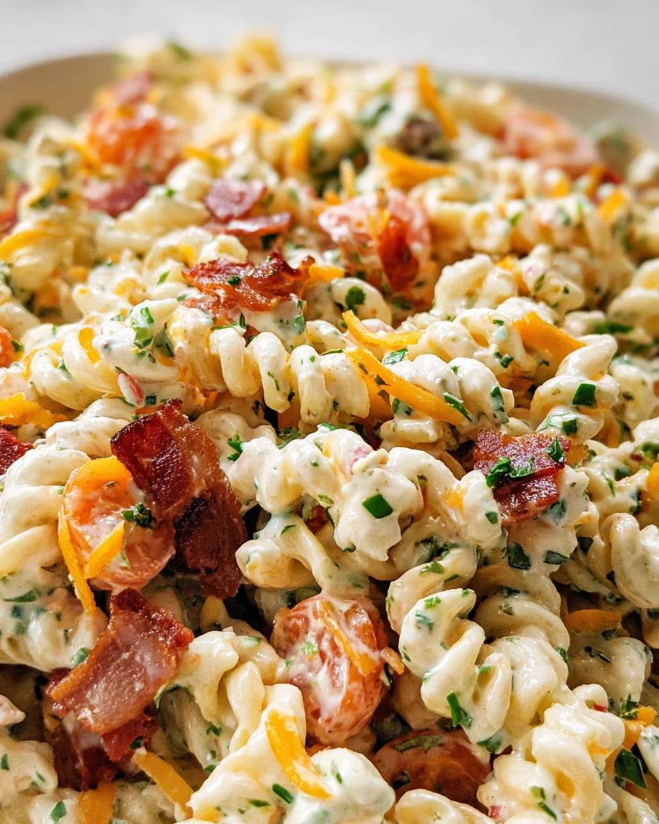 Bacon Ranch Pasta Salad