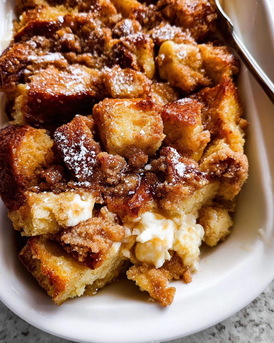 Baked Cream Cheese French Toast Casserole