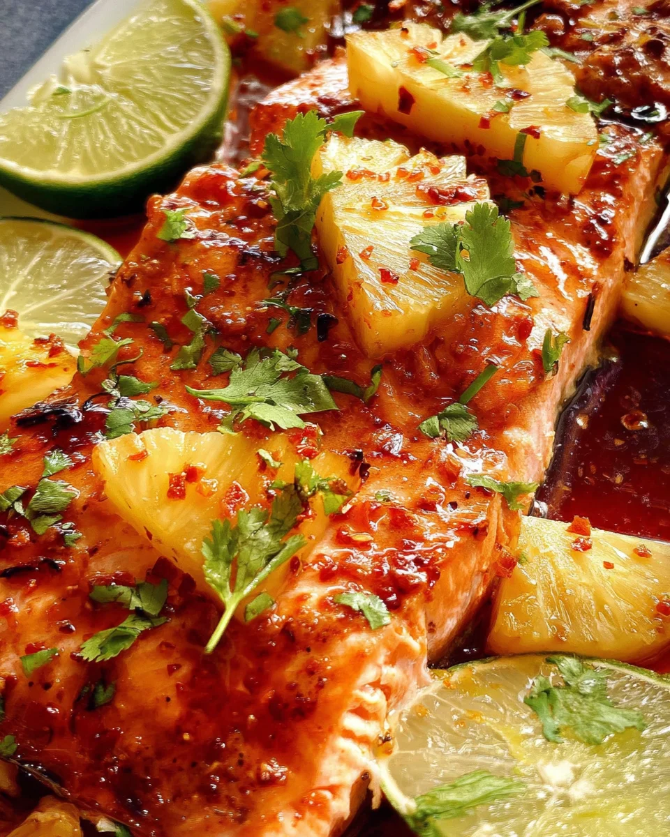 Baked Pineapple Salmon