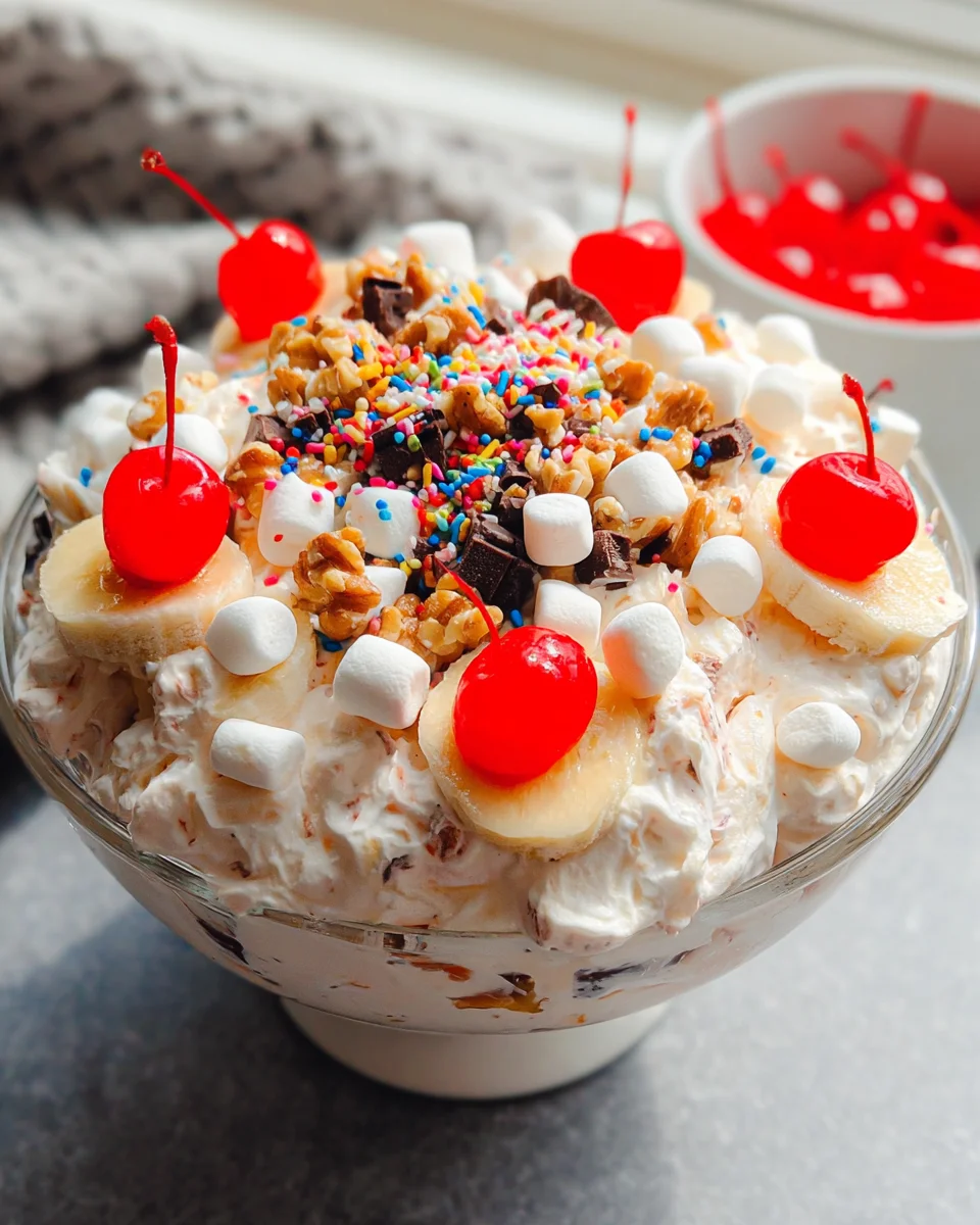Banana Split Fluff Salad