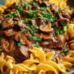 Beef Stroganoff with Egg Noodles