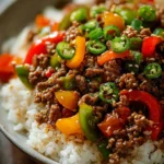 Beef and Pepper Rice Bowl