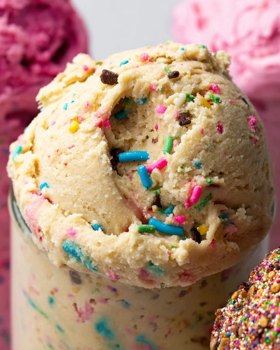 Birthday Cake Protein Cookie Dough