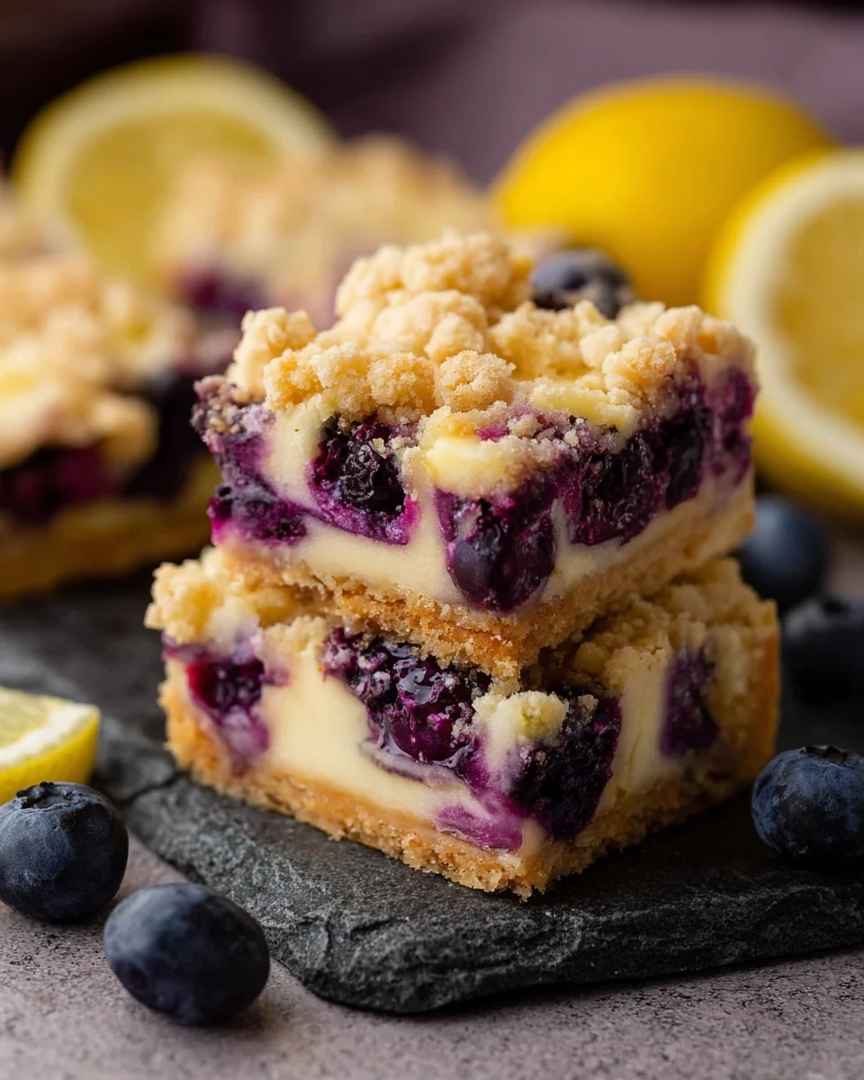 Blueberry Lemon Pie Bars
