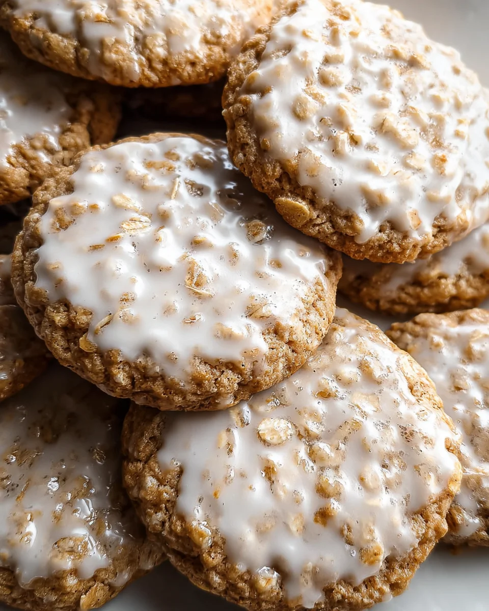 Brown Butter Iced Oatmeal Cookies Recipe