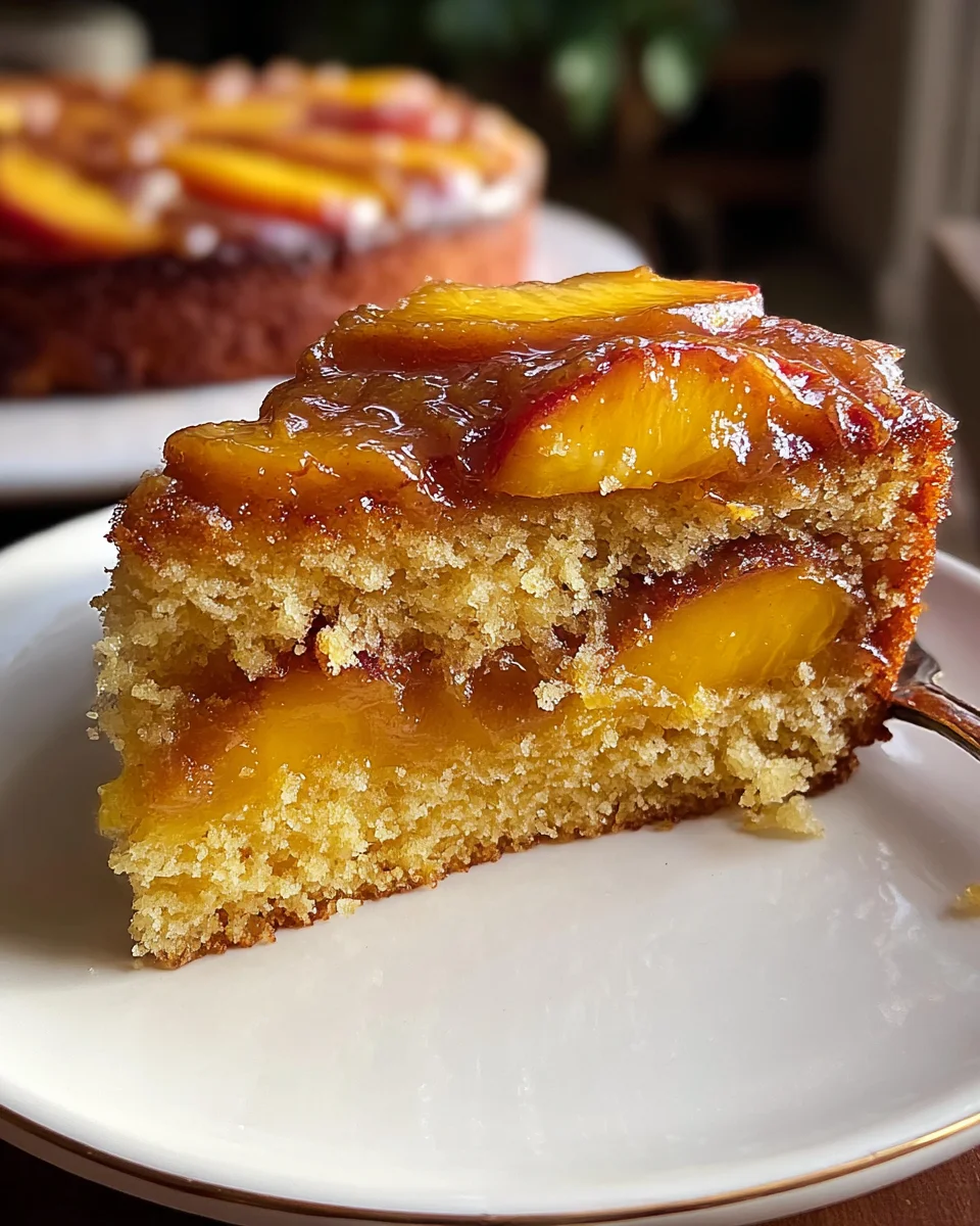 Brown Sugar Peach Cake