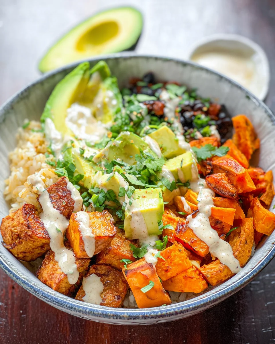 Cajun Sweet Potato Rice Bowl