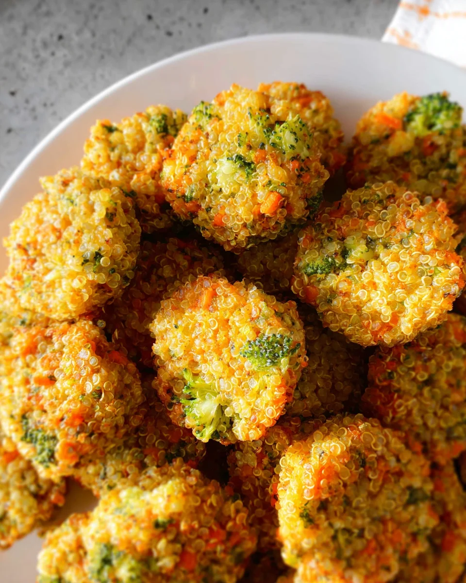 Cheesy Broccoli Quinoa Bites