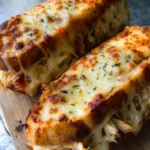 Cheesy Chicken Garlic Bread Sandwich
