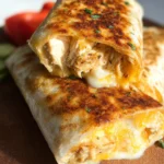 Cheesy Garlic Chicken Wraps