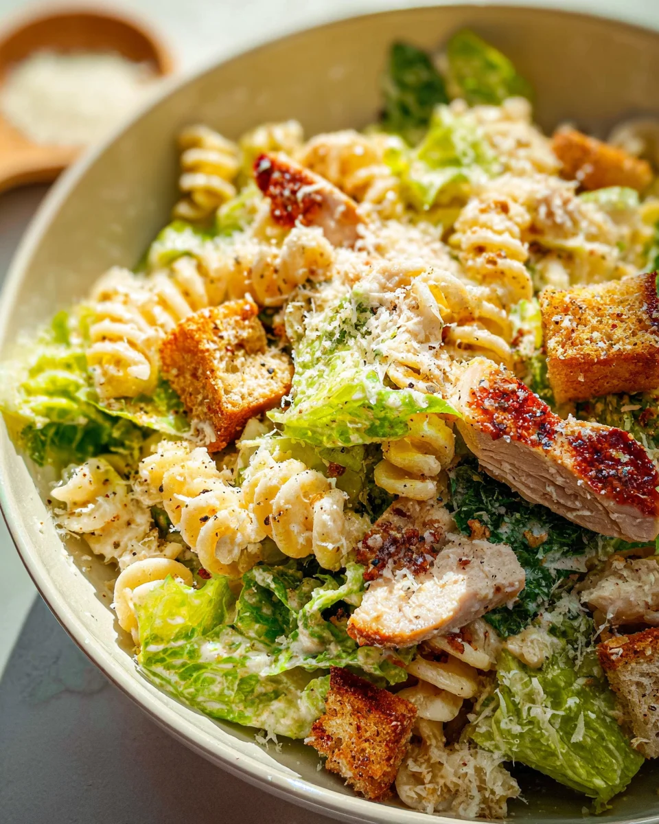 Chicken Caesar Pasta Salad