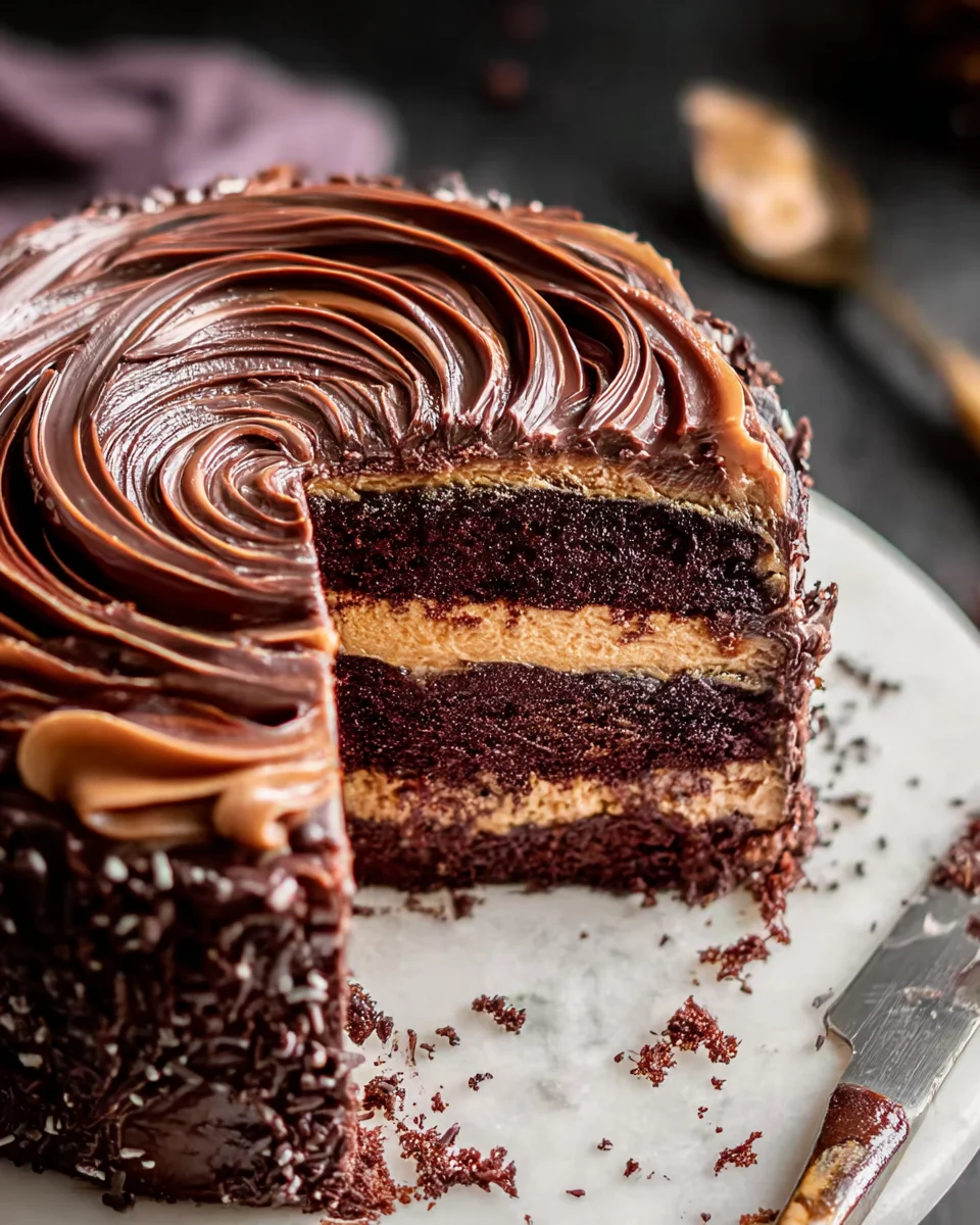 Chocolate Dulce de Leche Cake