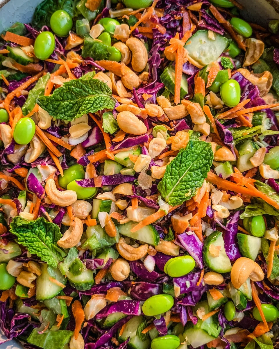 Chopped Asian Salad (Miso Dressing)