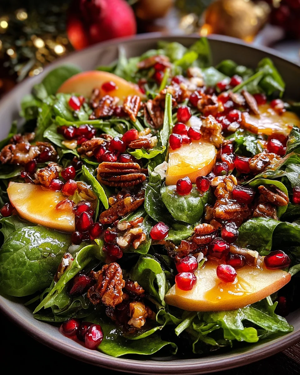 Christmas Salad with Honey Mustard Dressing