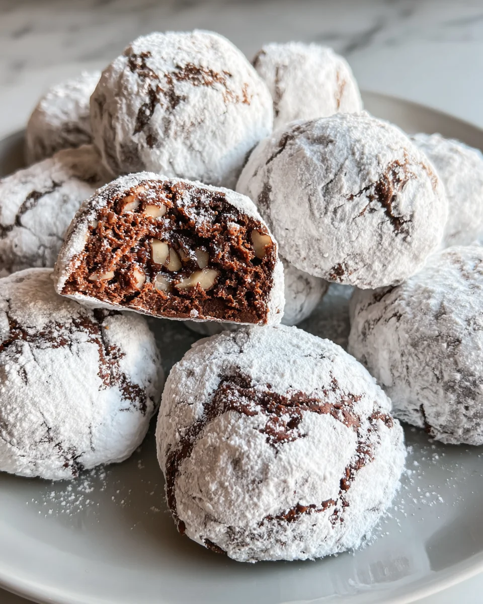 Classic Chocolate Snowball Cookies
