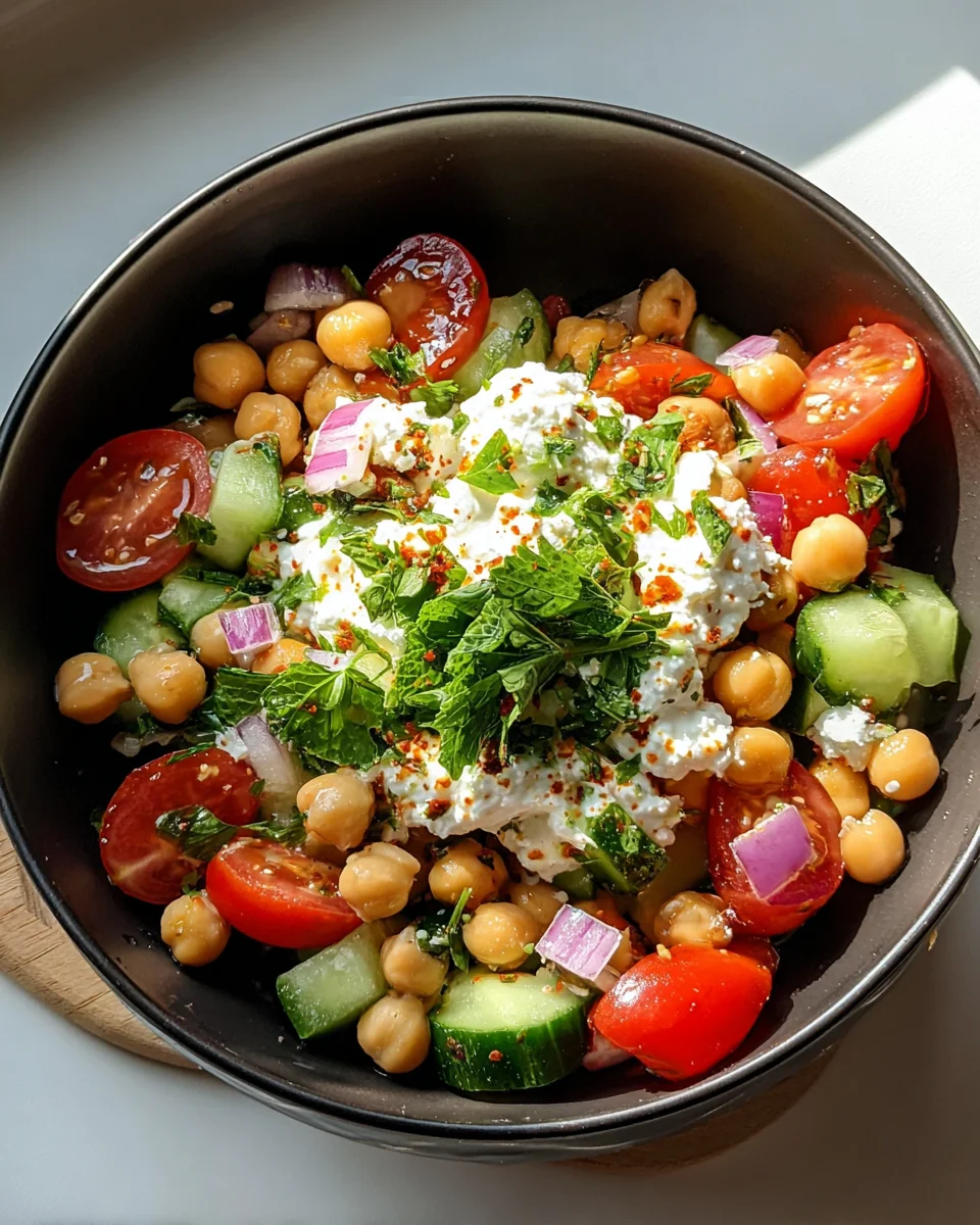 Cottage Cheese and Chickpeas Salad 22 Cottage