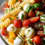 Creamy Caprese Pasta Salad