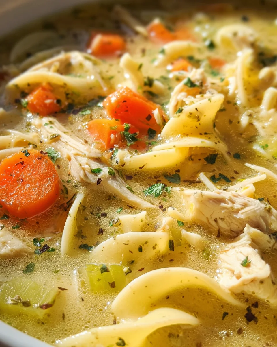 Creamy Chicken Noodle Soup Recipe
