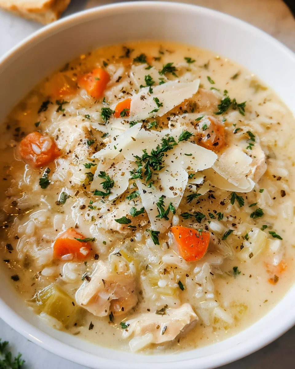 Creamy Chicken and Rice Soup