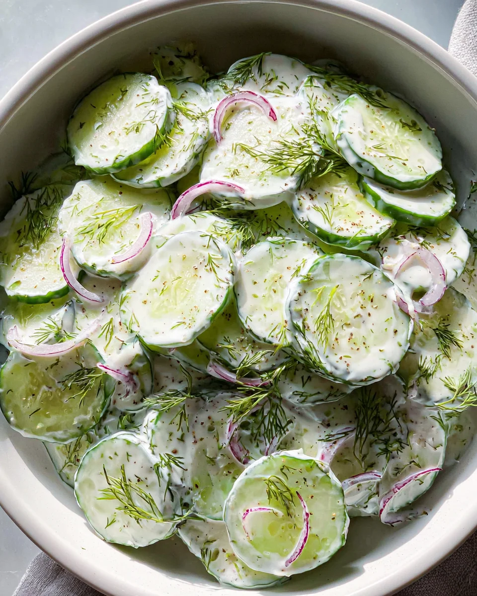 Creamy Cucumber Salad