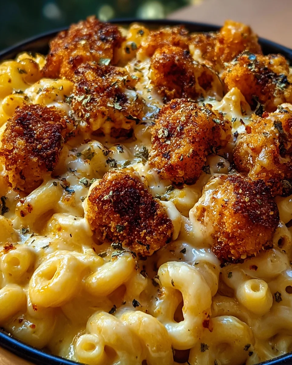 Creamy Honey Pepper Chicken Mac and Cheese Delight