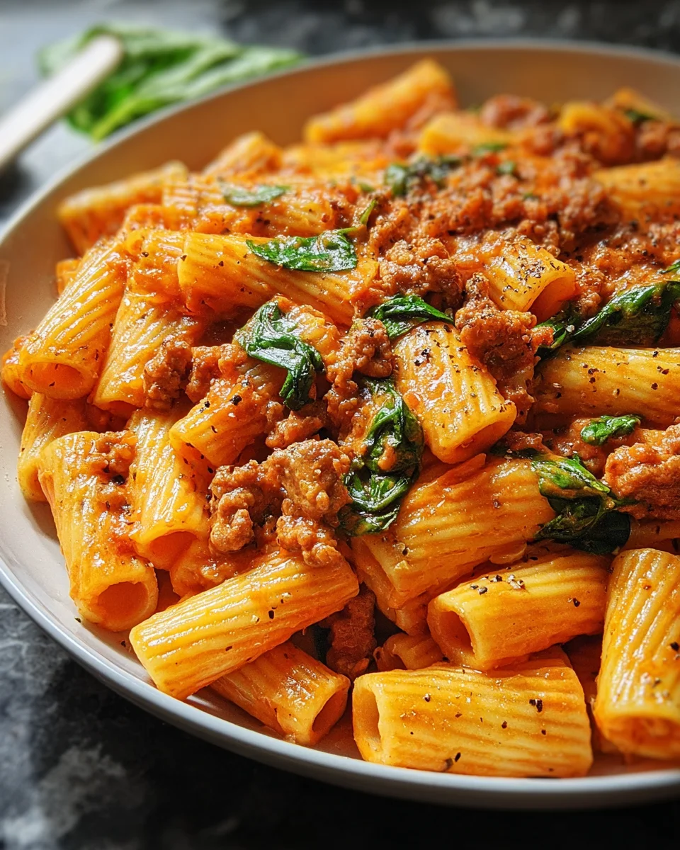 Creamy Sausage Rigatoni 21 Creamy