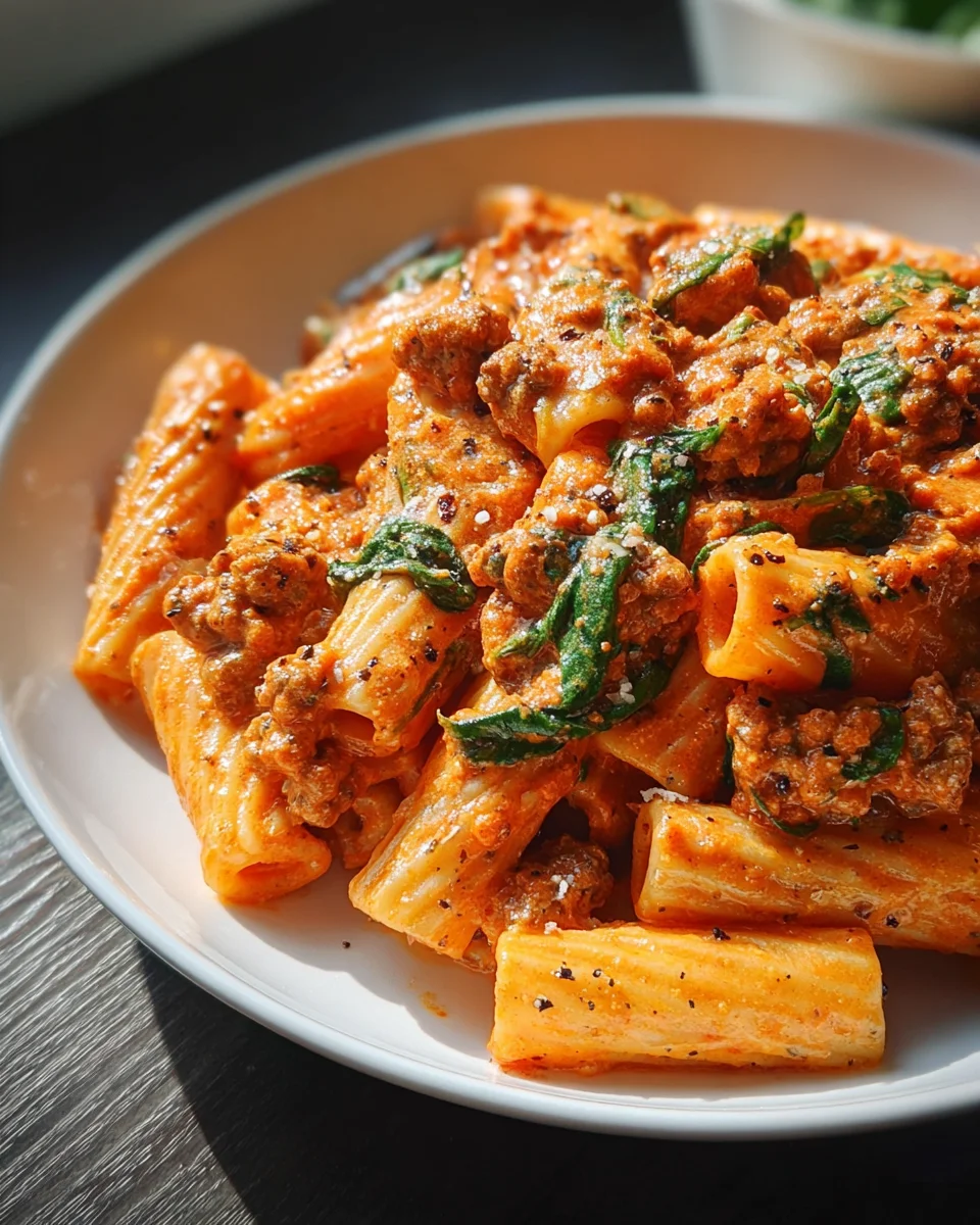 Creamy Sausage Rigatoni 22 Creamy