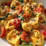 Creamy Tortellini with Tomatoes
