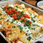 Creamy White Chicken Enchiladas