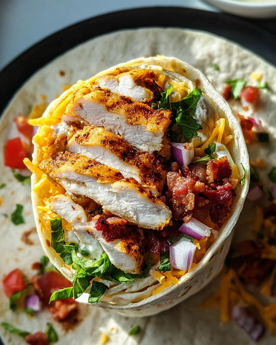 Crispy Chicken Bacon Ranch Wrap
