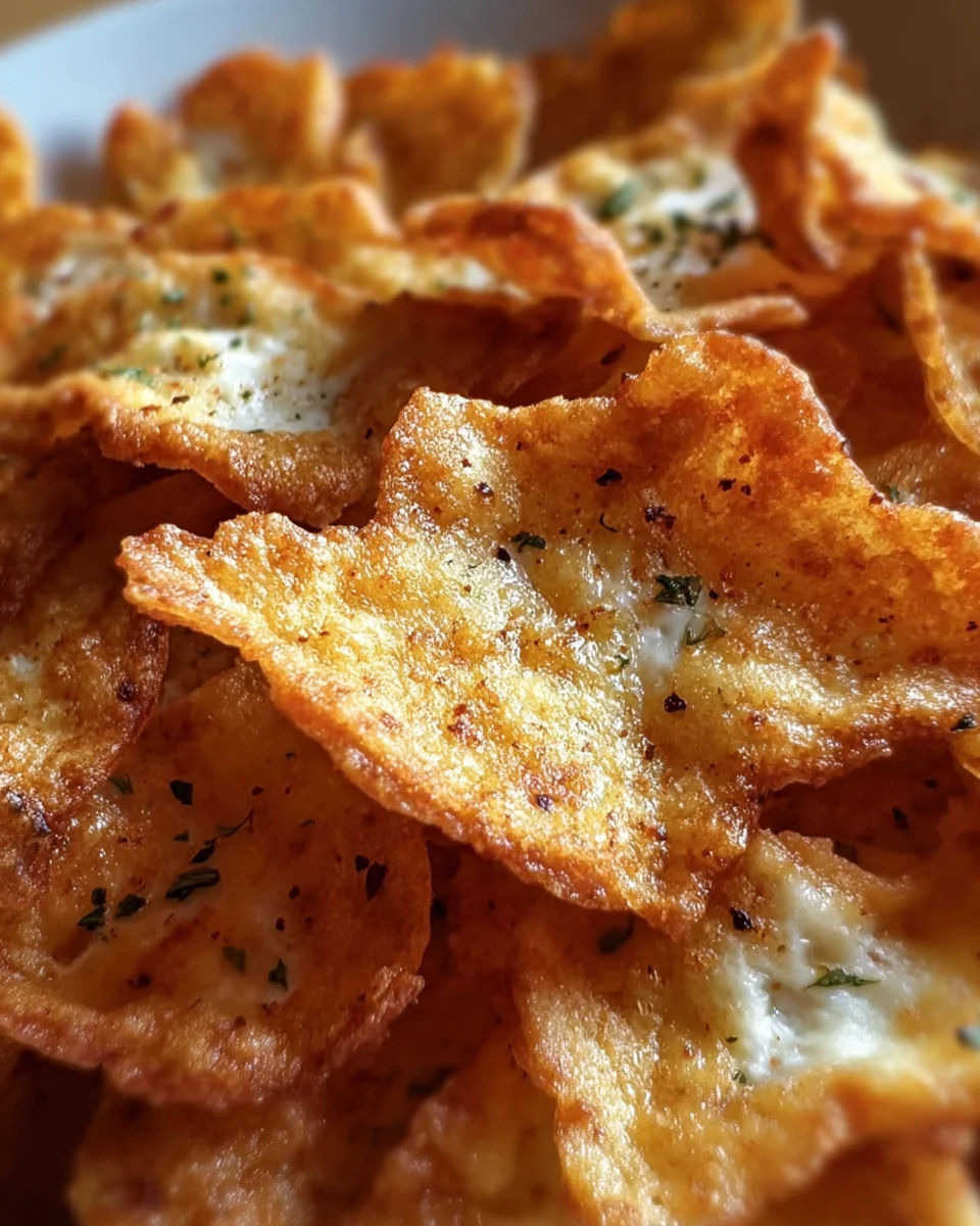 Crispy Cottage Cheese Chips