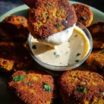 Easy Lentil Patties (with Lemon Tahini Dip)