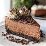 Easy No Bake Chocolate Cheesecake