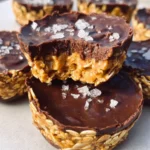 Easy No Bake Peanut Butter Oat Cups