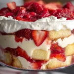 Easy Strawberry Trifle with Pound Cake