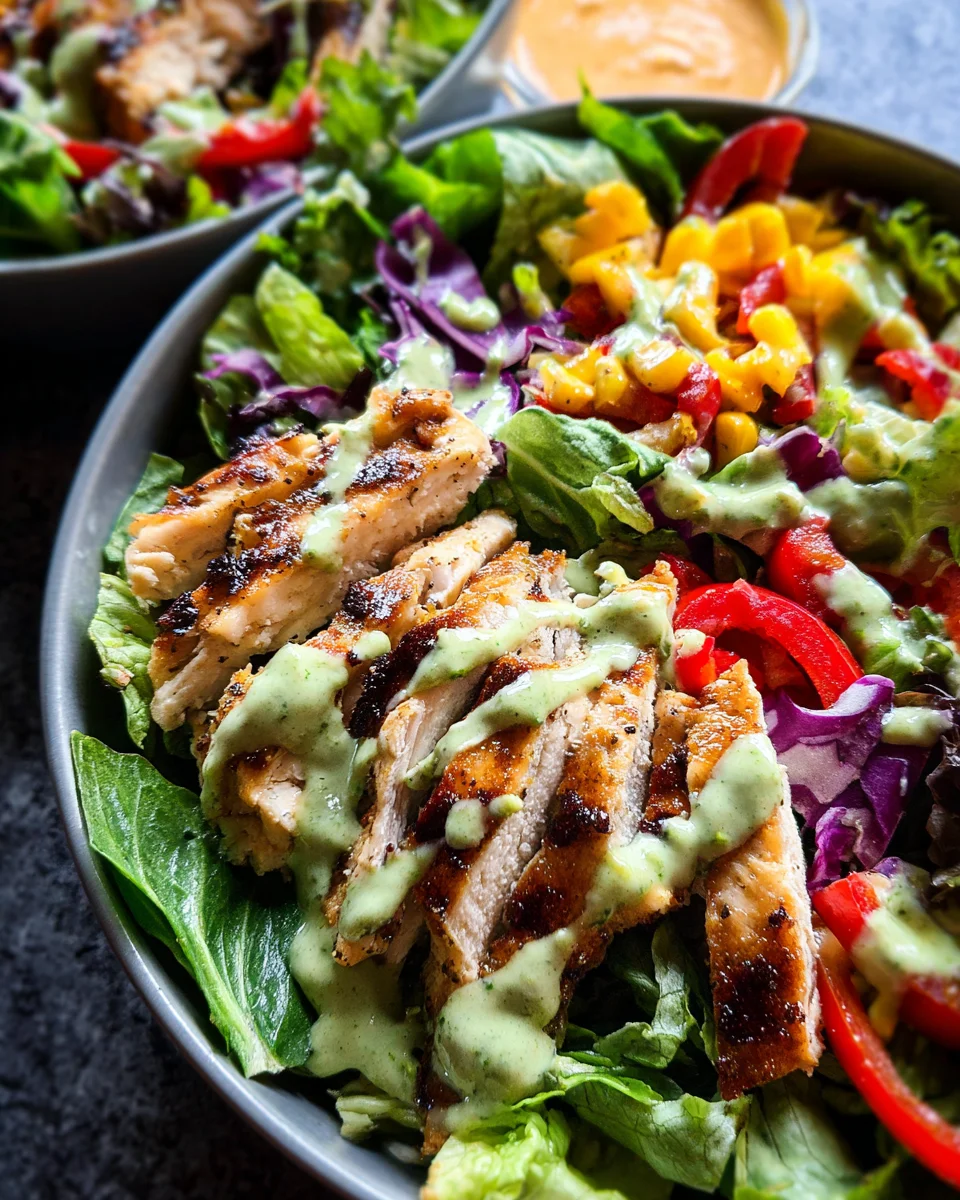 Fiesta Ranch Salad with Salsa Verde Chicken 14 Fiesta
