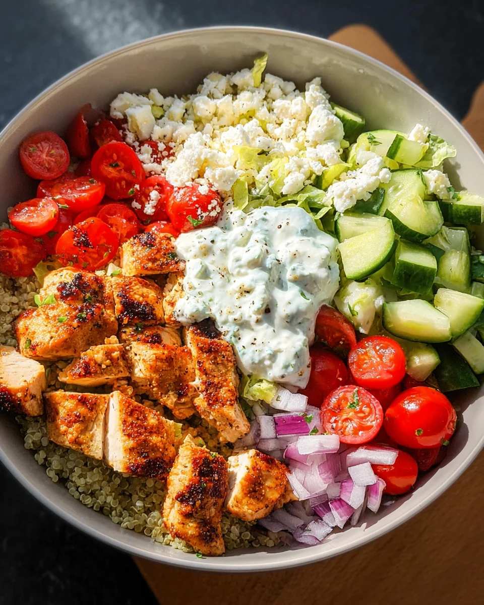 Greek Chicken Bowls