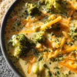 High Protein Broccoli Cheddar Soup