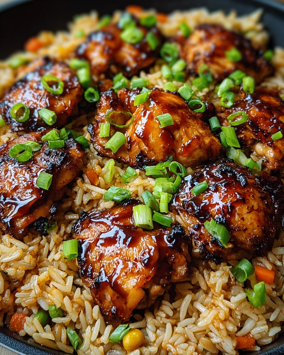 Honey BBQ Chicken Rice