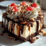 Hot Fudge Sundae Brownie Cheesecake