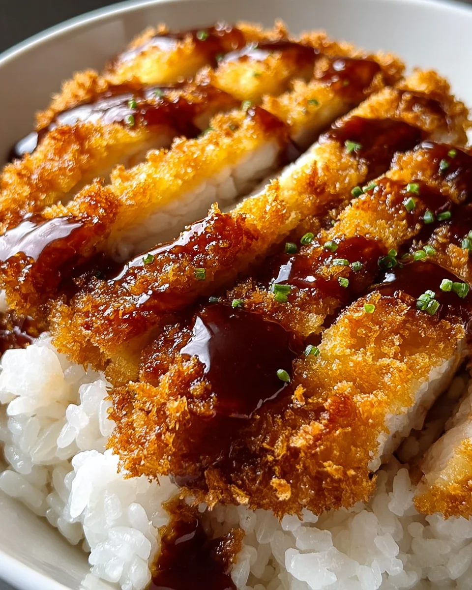 Japanese Katsu Bowls with Tonkatsu Sauce
