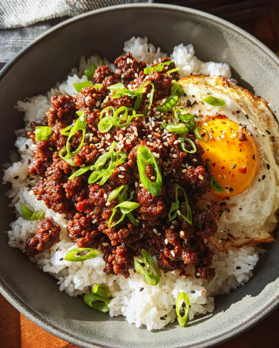 Korean Ground Beef Bowl (25-Minutes)