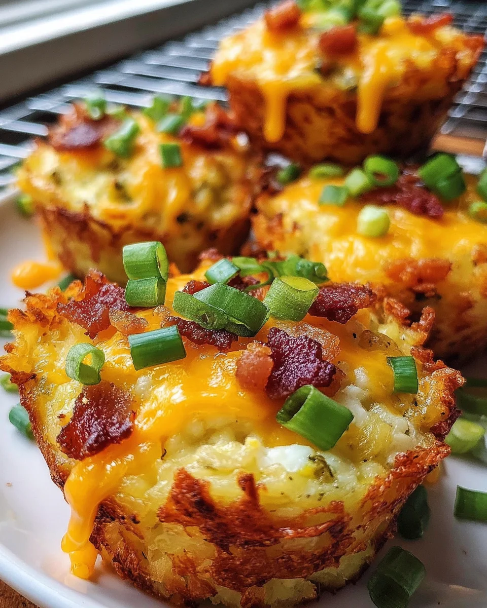 Loaded Bacon and Egg Hash Brown Muffins