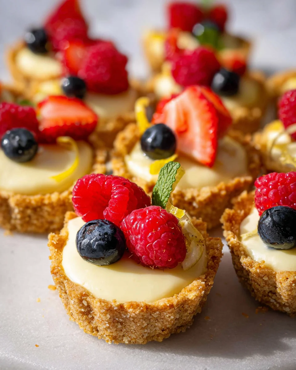 Mini Lemon Cheesecake Tarts