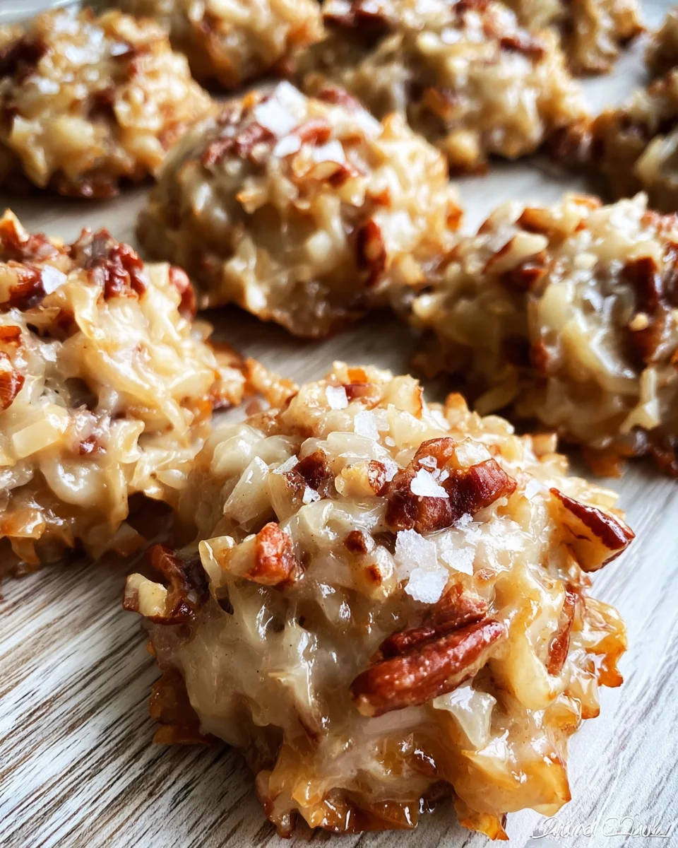 No-Bake Coconut Praline Cookies